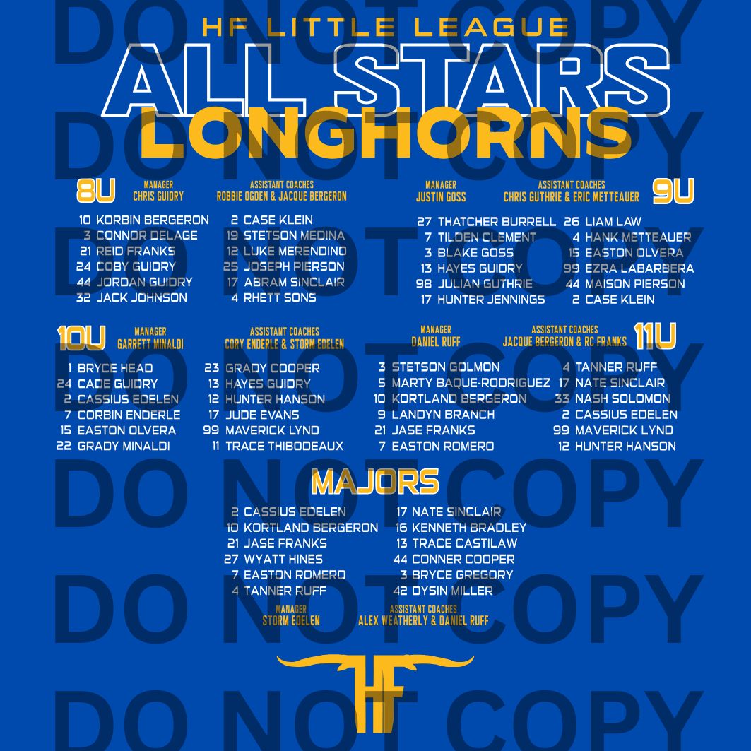 HFLL 2025 All-Stars Roster Shirt - PREORDER