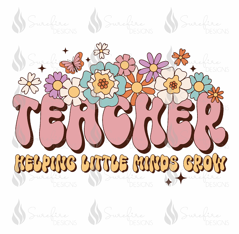 Retro Teacher HTV Transfer