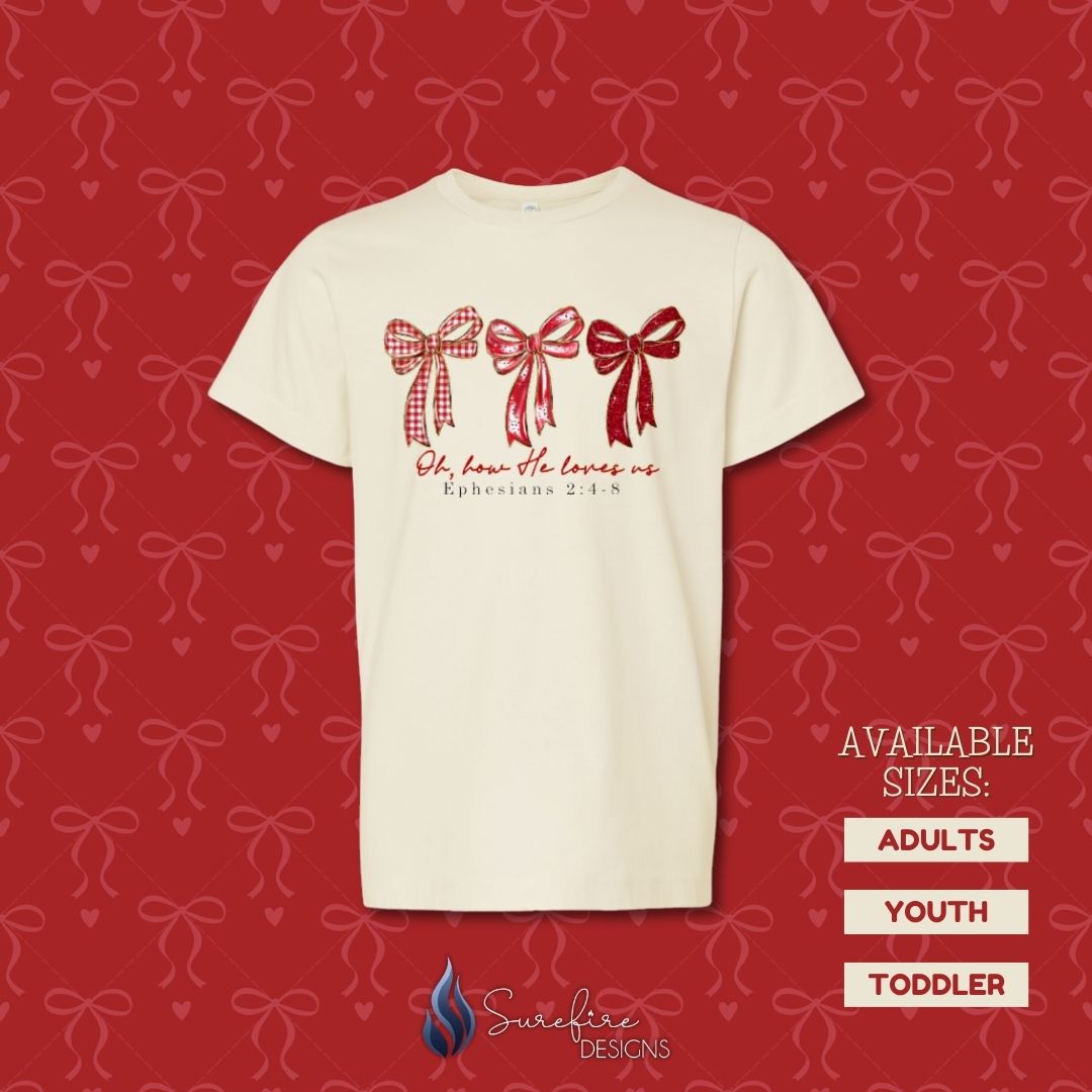 Valentine's How He Loves Us Shirt