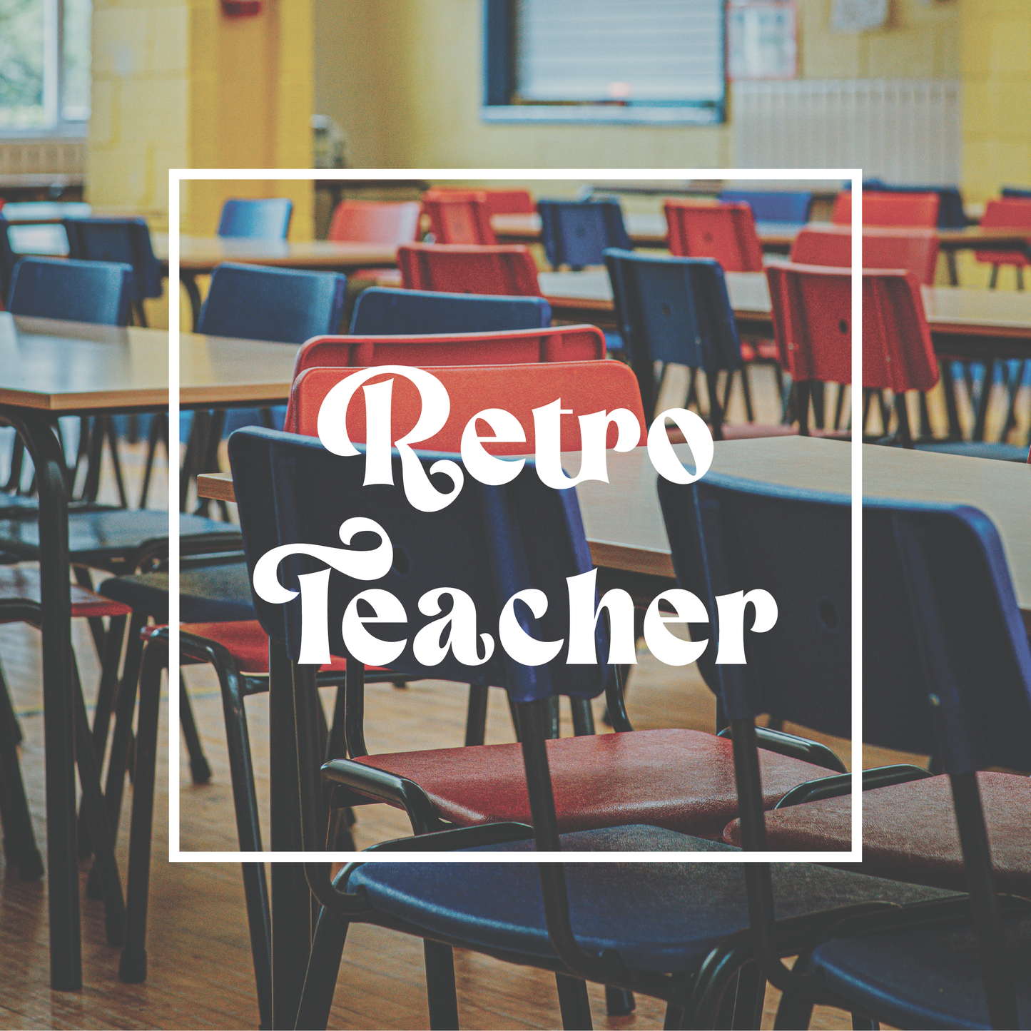 Retro Teacher HTV Transfer