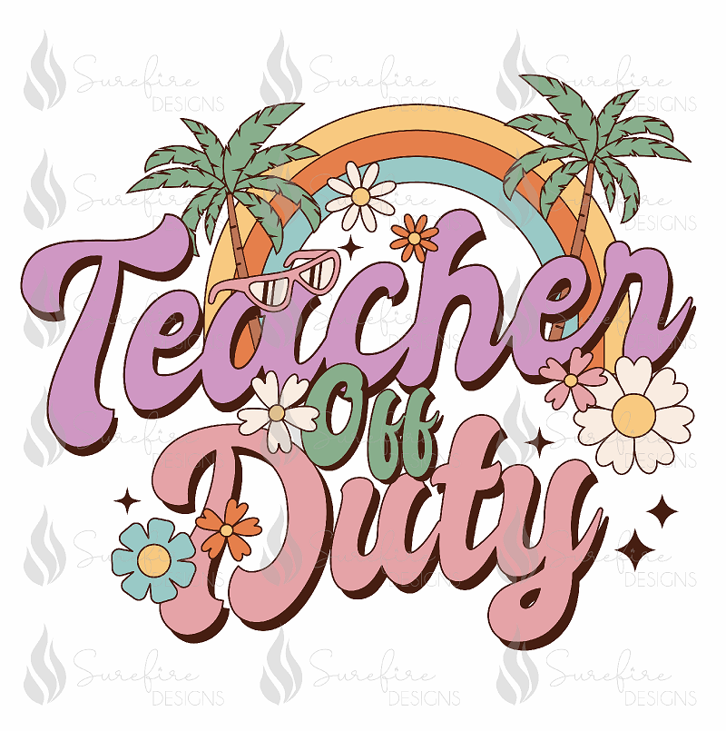 Retro Teacher HTV Transfer