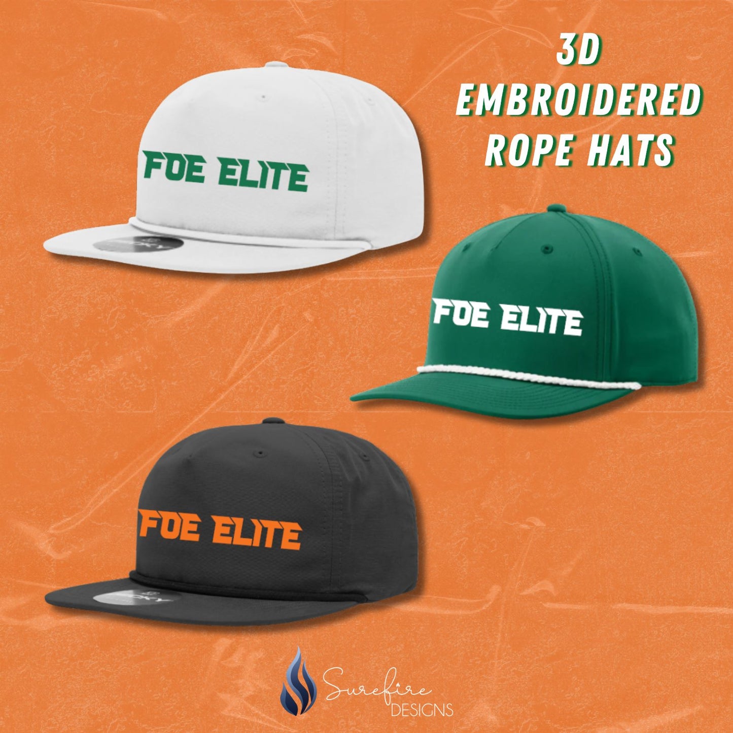 FOE - 3D Embroidered Hats