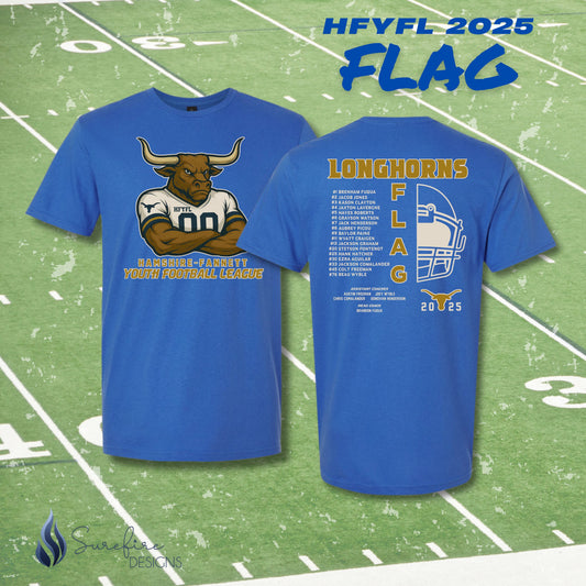 HFYFL 2025 FLAG Roster Shirt