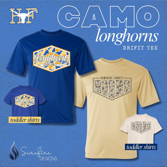 HF Camo Longhorns Drifit Tee