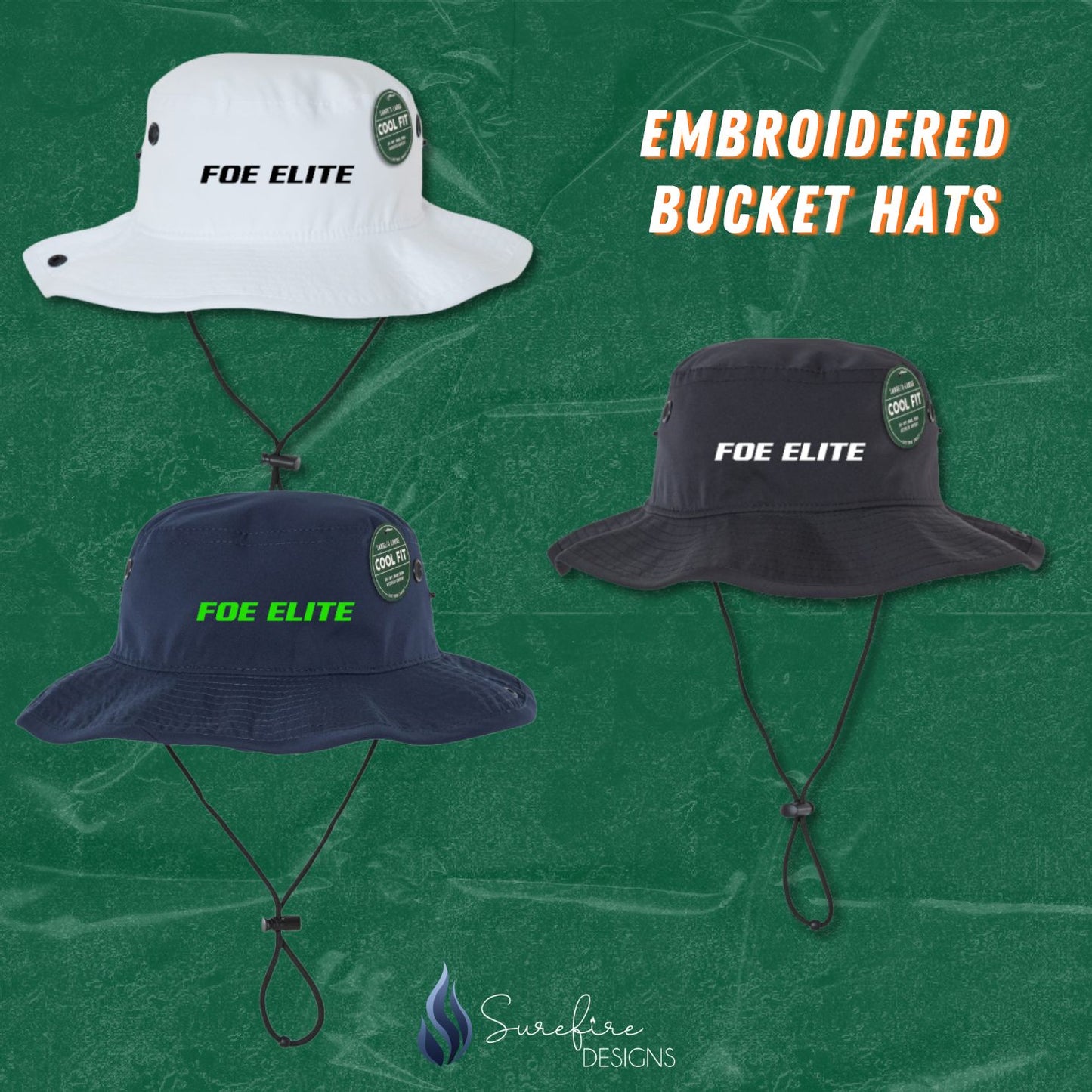 FOE - Embroidered Bucket Hats