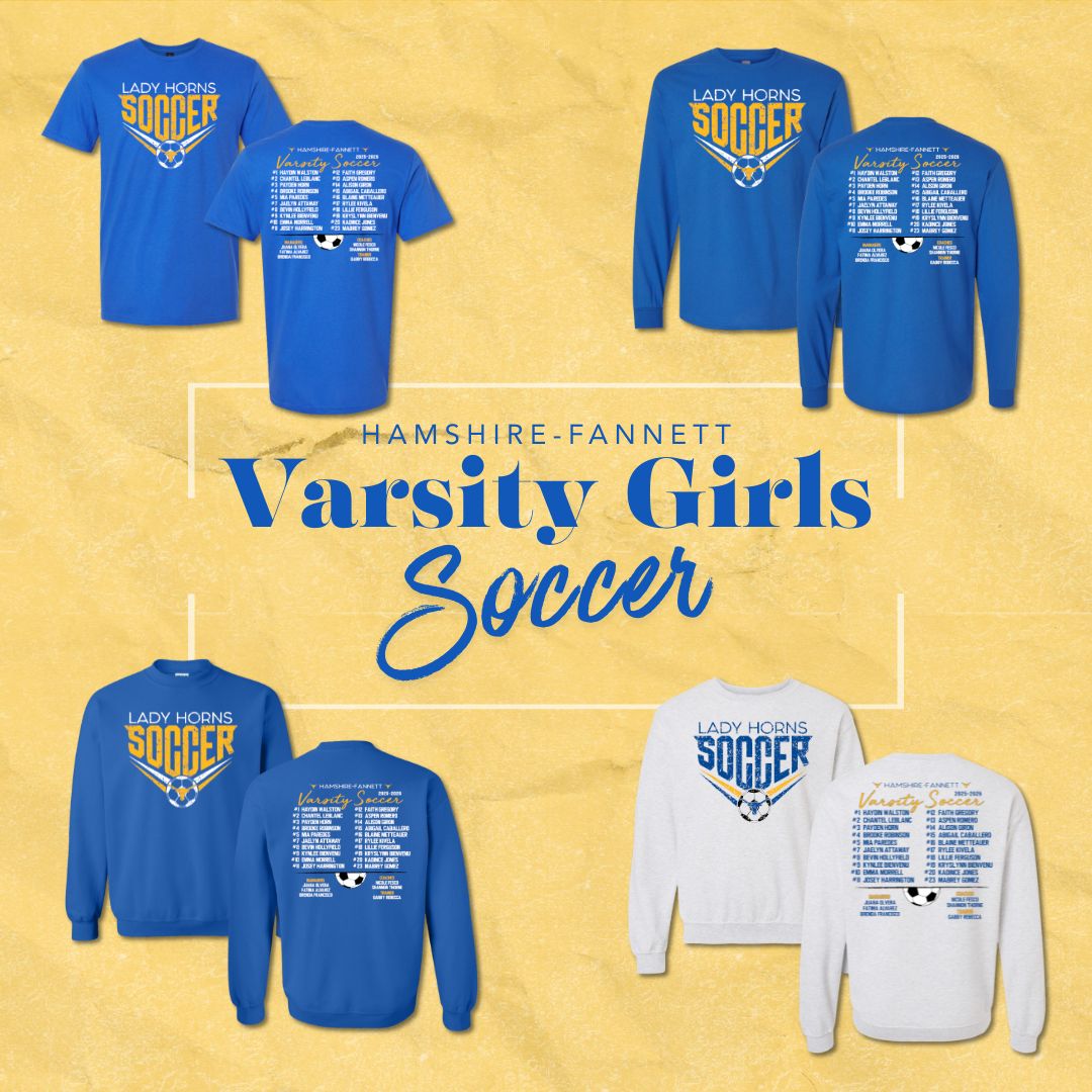 HF Varsity Girls Soccer Roster Shirts - PREORDER