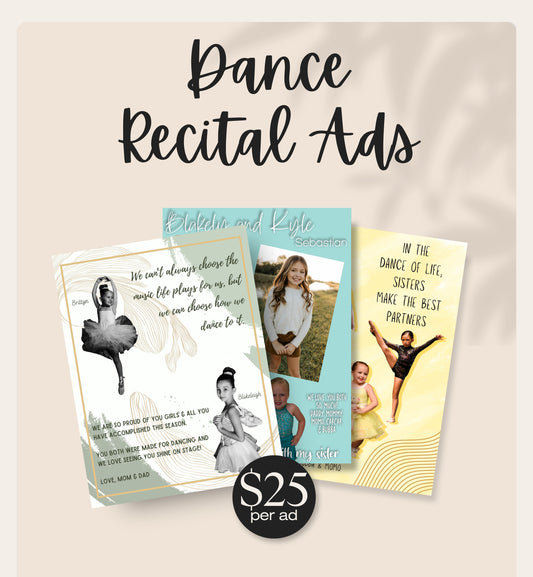 Dance Recital Ads