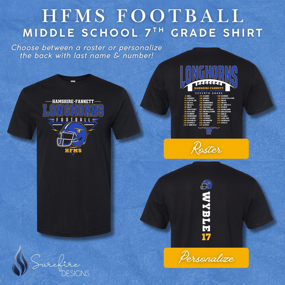 HFMS Football Shirt - PREORDER