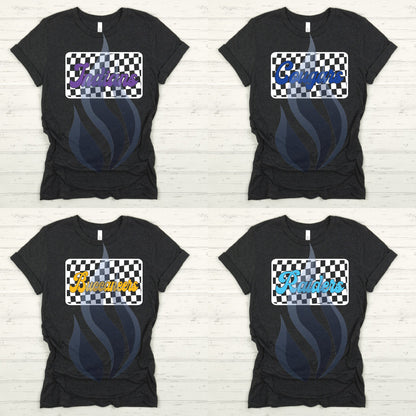 Checkered School Mascot T-Shirt