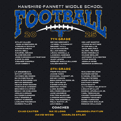 HFMS Roster Shirts