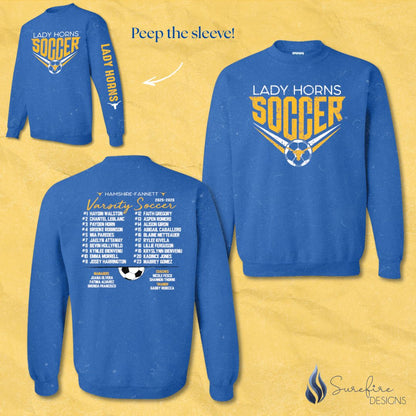 HF Varsity Girls Soccer Roster Shirts - PREORDER